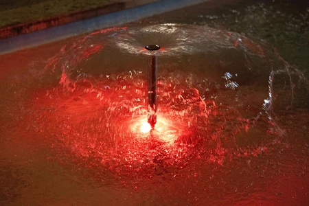 Illuminated Water Fountain