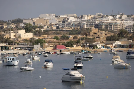 Coastal Harbor Scene