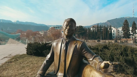 Statue in Urban Park