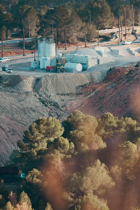 Industrial Facility in a Forested Area