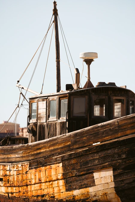Rustic Wooden Boat