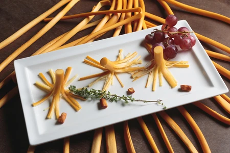 Artistic Cheese Arrangement