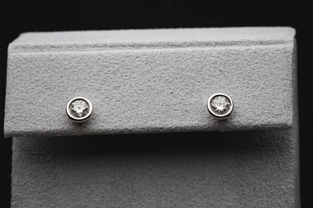 Elegant Diamond Stud Earrings