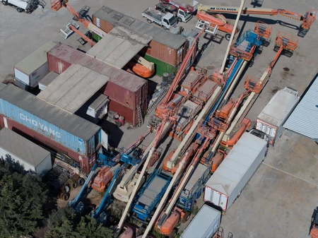 Aerial View of Industrial Equipment