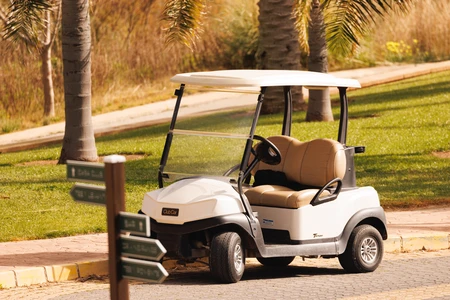 Sunny Golf Course Cart
