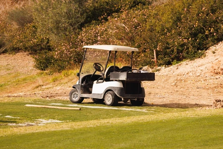 Golf Cart on the Greens