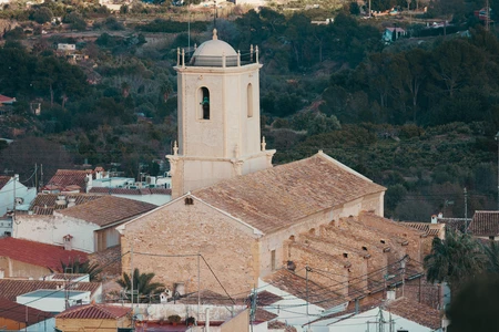 Historic Church in Scenic Landscape