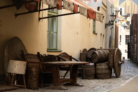 Rustic Alley Scene