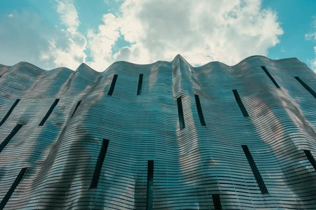 Wavy Architectural Facade