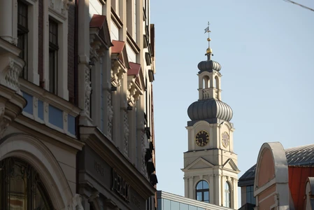Historic Clock Tower Amidst Urban Architecture