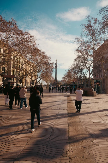 Bustling City Street