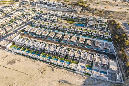 Aerial View of Coastal Residences