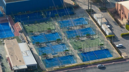 Aerial View of Sports Courts