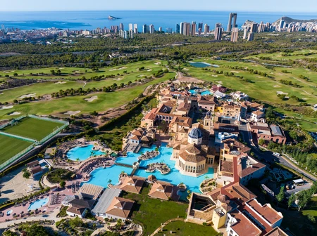 Aerial View of a Lavish Resort