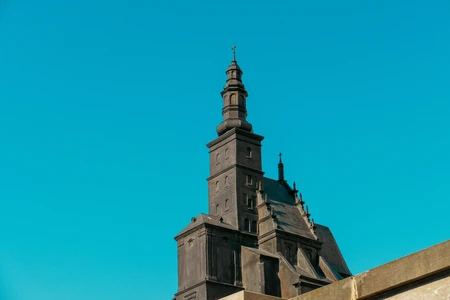 Gothic Tower Against Blue Sky