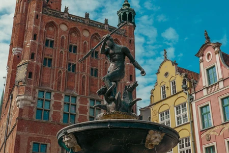 Historic Fountain in European Square
