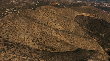 Aerial View of Rugged Terrain