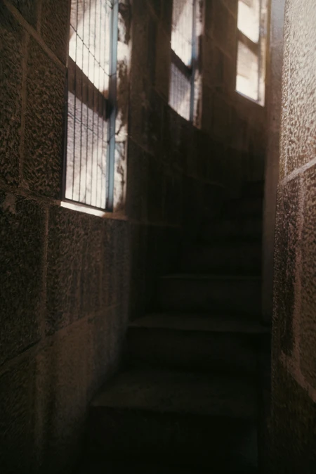 Stone Stairwell Light