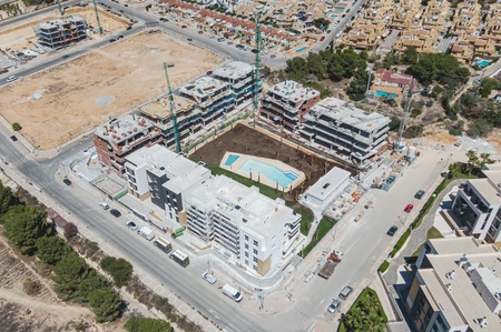 Aerial View of Urban Construction
