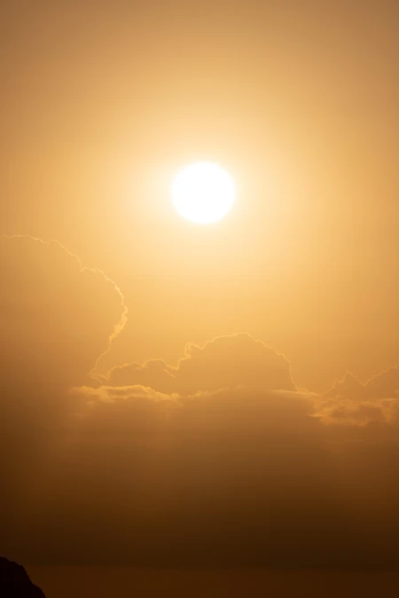 Golden Sunrise Above Clouds