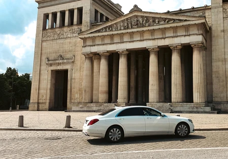 Classical Building with Car
