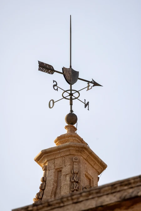 Vintage Weather Vane on Rooftop