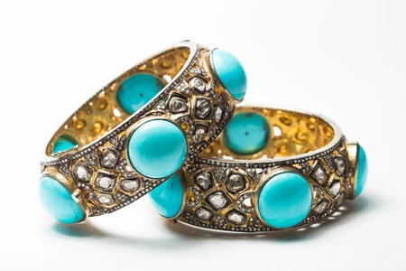 Elegant Turquoise Bangles