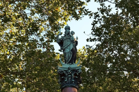 Statue Among Trees