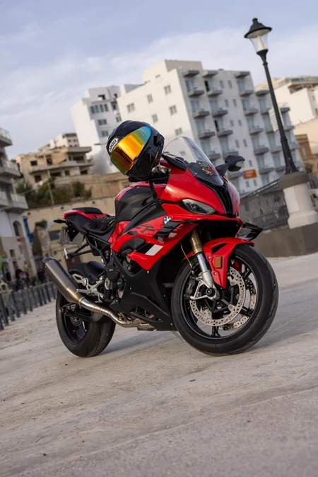Sport Motorcycle in Urban Setting