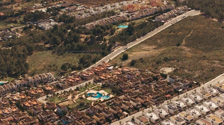 Aerial View of Urban Area