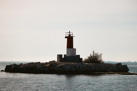 Coastal Lighthouse Silhouette