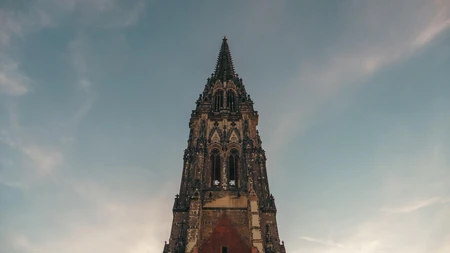 Gothic Spire Against the Sky