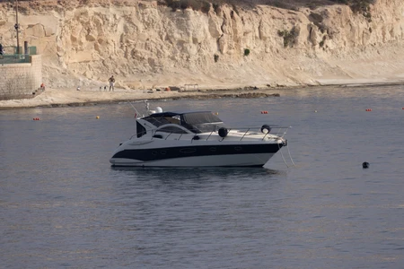 Serene Yacht by the Cliff
