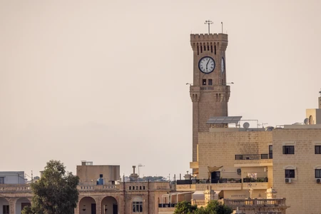 Clock Tower in Cityscape