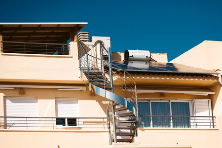 Modern Spiral Staircase Exterior