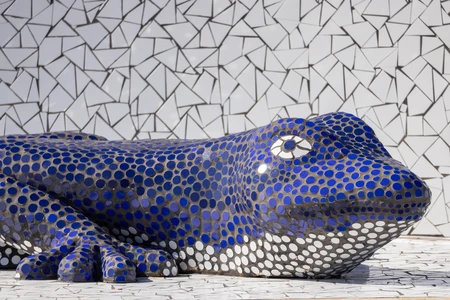 Mosaic Lizard Sculpture