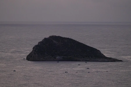 Isolated Island at Dusk