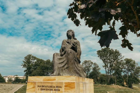 Statue in Park Setting