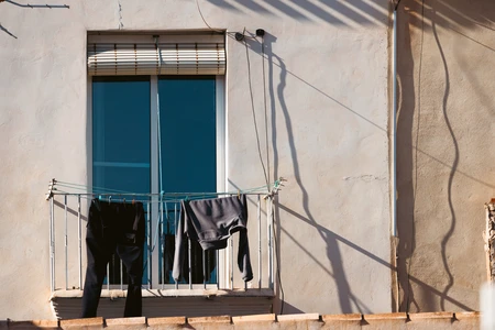 Clothes Drying on a Balcony