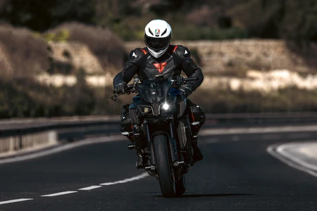 Motorcyclist on the Open Road