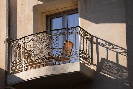 Elegant Balcony with Ornate Railing