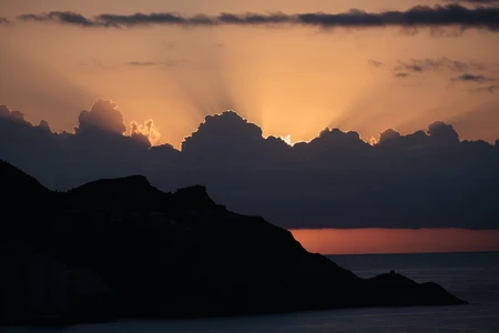 Sunset Over the Mountains