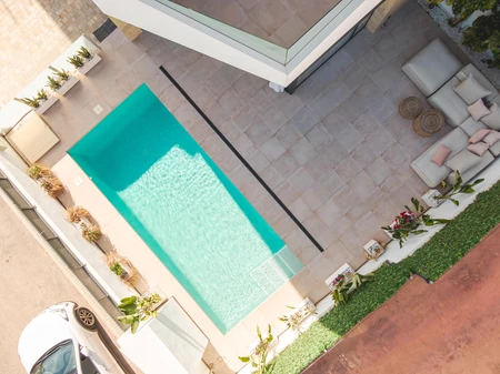Modern Poolside View