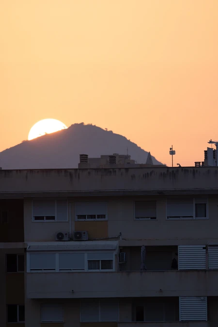 Sunset Over the Cityscape