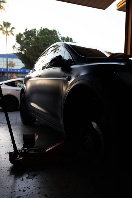 Car Maintenance in Garage