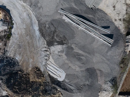 Industrial Landscape Aerial View