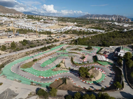 Aerial View of a Kart Racing Track
