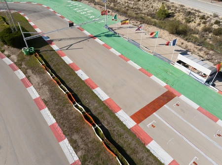 Race Track Overhead View