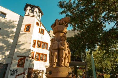 Historic Statue and Architecture