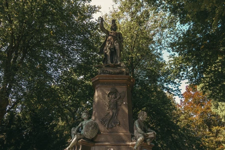 Historic Statue in a Serene Park
